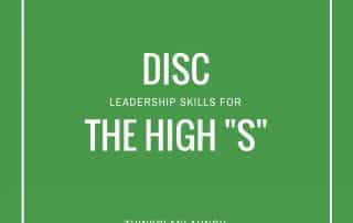 disc, disc leadership skills, high-s, high s, disc steadiness, steady style, communication skills