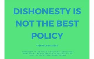 Dishonesty in the office and how to deal with it